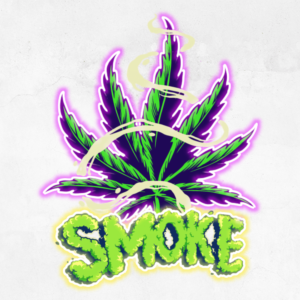 Rökande Cannabisblad