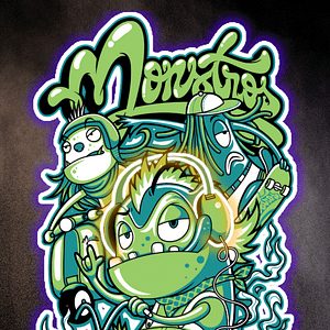 Monstros neonligans laglösa