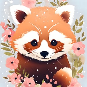 Blomrödpanda
