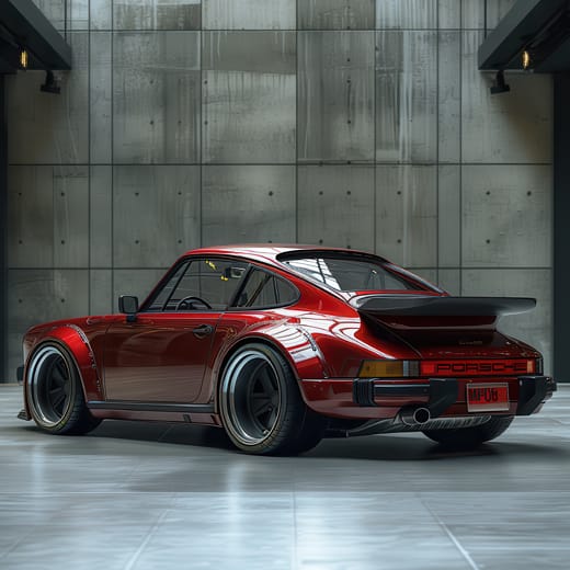 Klassisk Porsche i Ljusets Sken