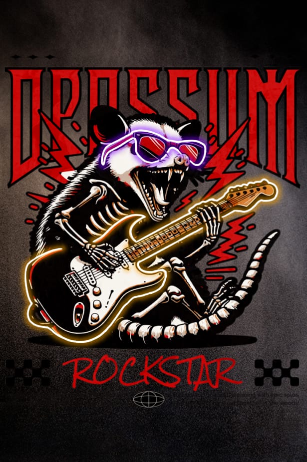 Opossum rockstar
