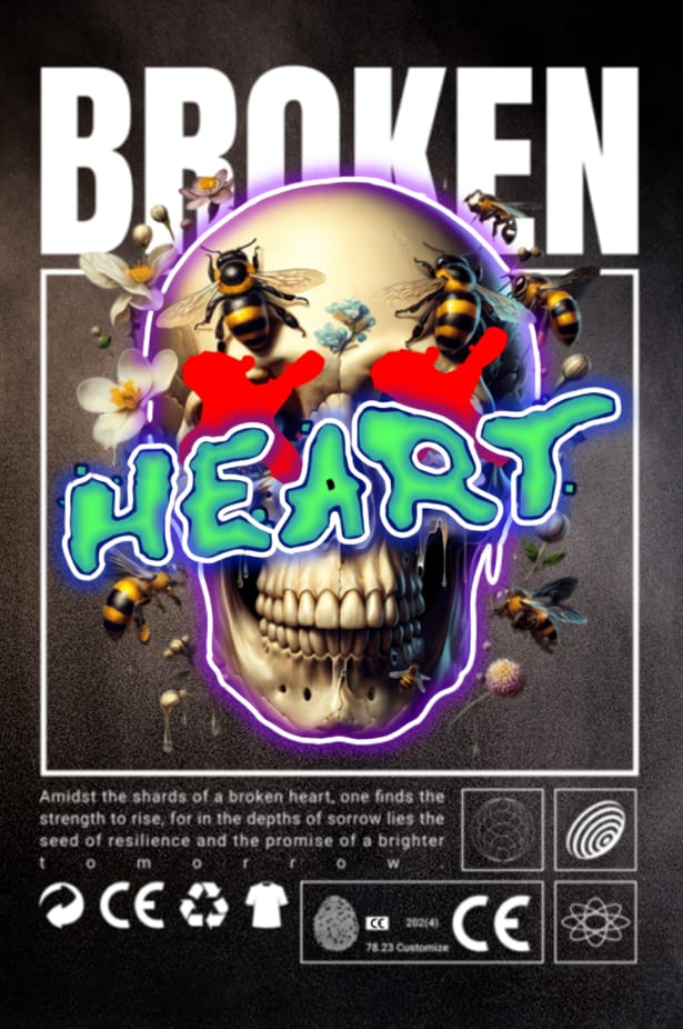 Brutet hjärta Honung ur Smärta