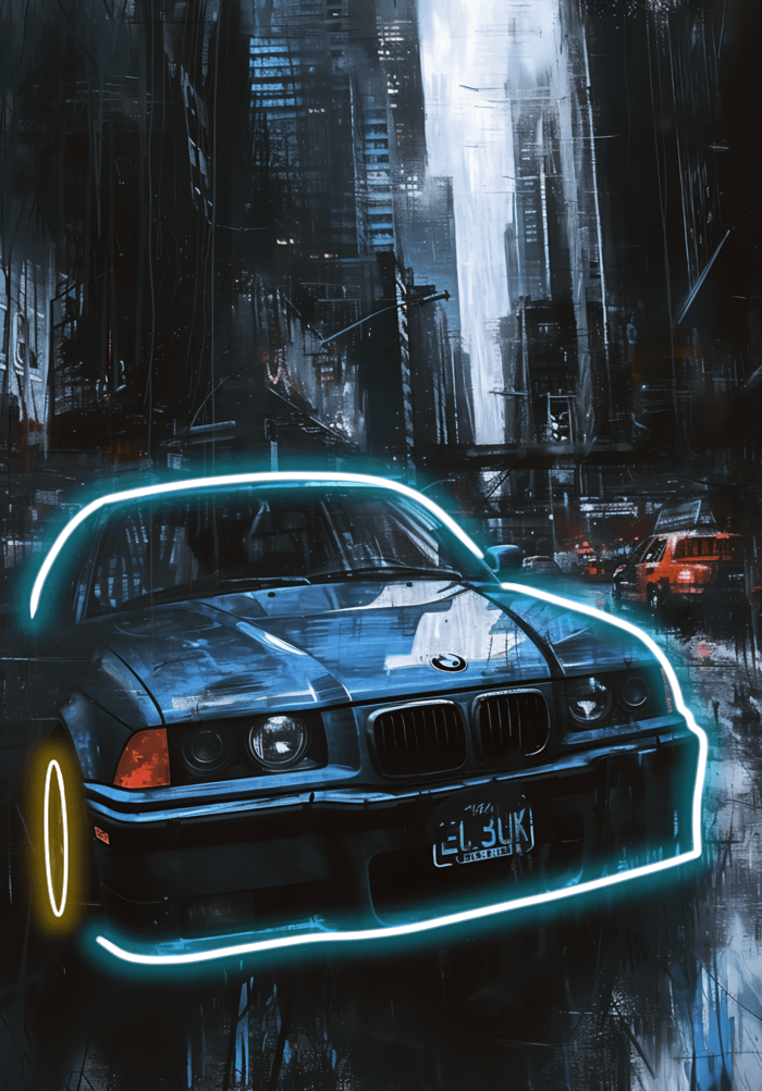 Neonblå Driftare i Regnstad