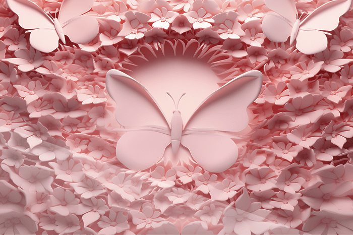 Neonfjäril i Blomstorm