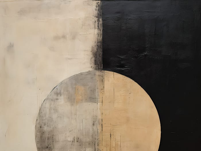 Neon Tavla Minimalistisk Harmoni