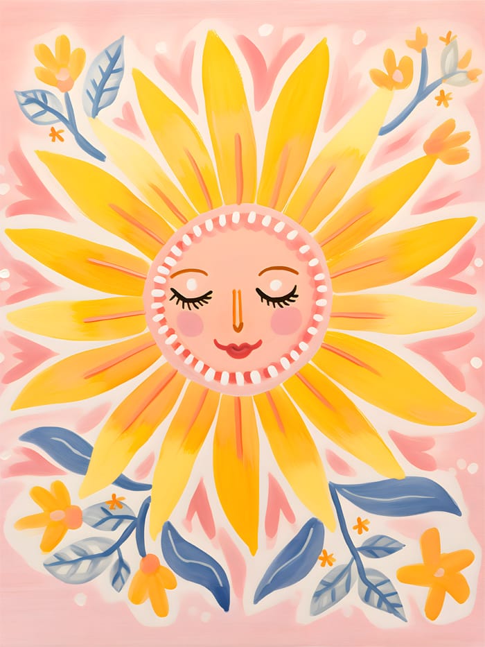 Solkyss och blomsterdröm