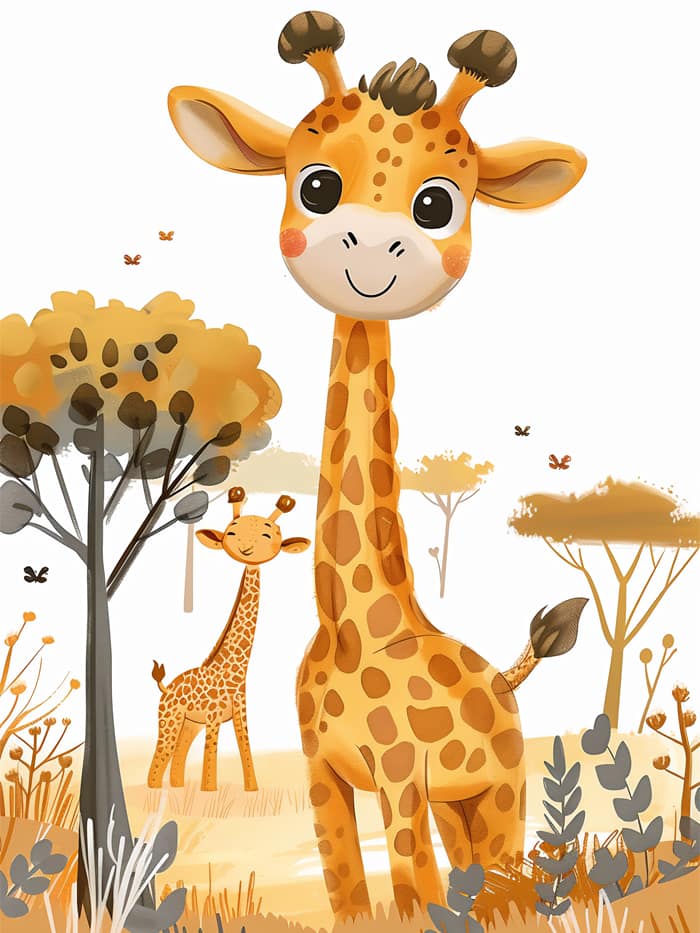 Savannsol och Giraffglädje