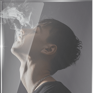 Smoke-glass-man