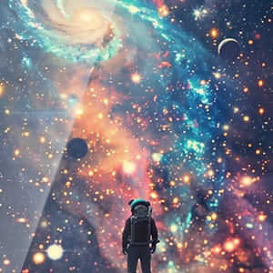 Utforskare under galaxen