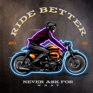 Kör bättre neon ryttare