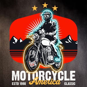 Motorcykel Amerika Vägens Legend