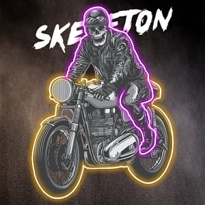 Skelett död leende för alltid