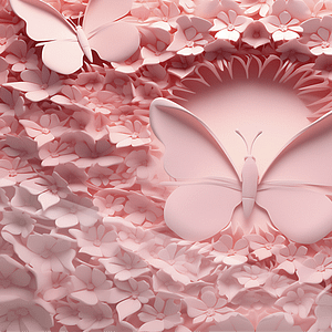 Neonfjäril i Blomstorm