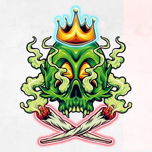 Rökande Dödskalle Kung