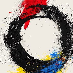 Neon Tavla Färg i Stillhet