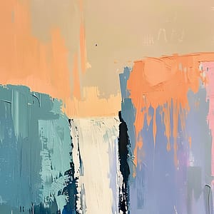 Neon Tavla Våg av Ljus i Korall & Lavendel