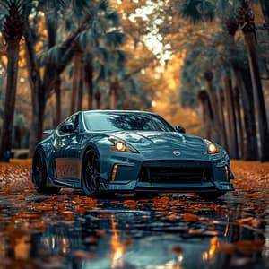 Neonfart i en skogsdröm