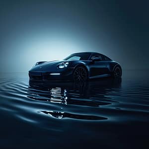 Modern Porsche i Stadens Puls