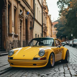 Tidlös Porsche i Stadens Hjärta