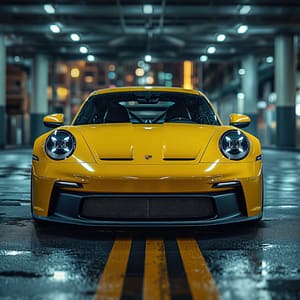 Modern Porsche i Stadens Puls