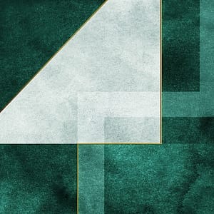 Neon Tavla Lugn Balans i Grönt & Guld