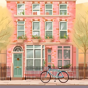 Rosa husdröm och cykelglädje