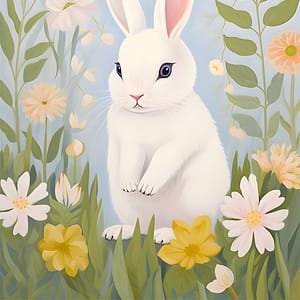 Blomsterkaninens stilla stund