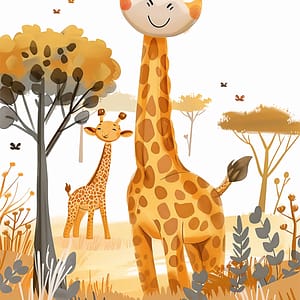 Savannsol och Giraffglädje