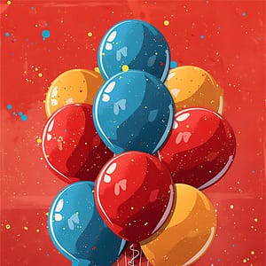 Färgglada Ballonger