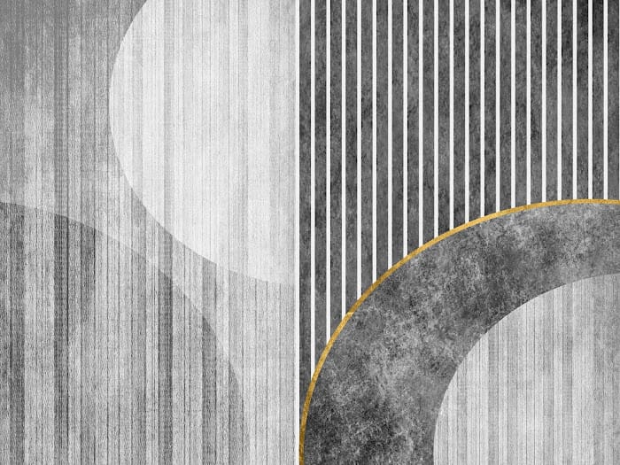 Neon Tavla Guldlinje i Gråzon