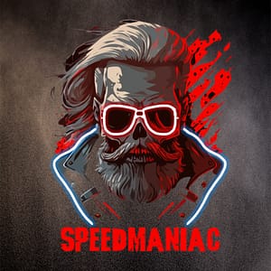 Hastighet maniac neon ryttare skalle