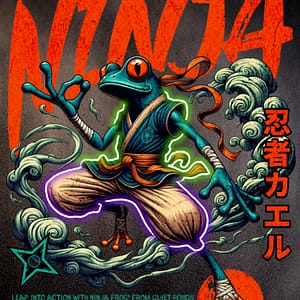 Ninja groda skuggsprångslegend
