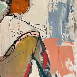Neon Tavla Abstrakt Figur