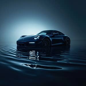 Modern Porsche i Stadens Puls