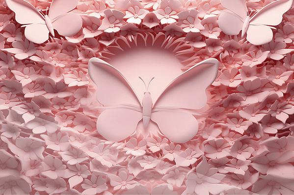 Neonfjäril i Blomstorm